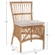 ΚΑΡΕΚΛΑ FB99834 RATTAN ΣΕ ΦΥΣΙΚΟ-ΜΑΞΙΛΑΡΙ ΣΕ ΛΕΥΚΟ 53x58x91Υεκ.