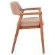 ΠΟΛΥΘΡΟΝΑ FB918259 TEAK WOOD ΜΕ ΣΑΜΠΑΝΙ ΥΦΑΣΜΑ 57x52x76Υεκ.