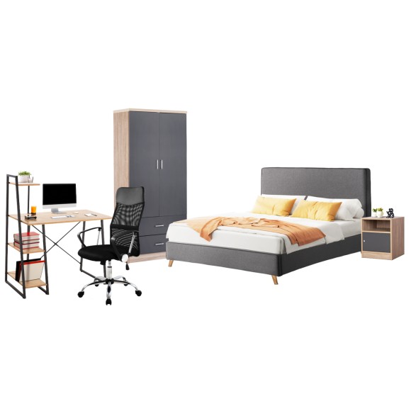 ΣΕΤ ΦΟΙΤΗΤΙΚΟ ΠΑΚΕΤΟ 5ΤΜΧ FB911906


HM662.01-- Bed with gray fabric.
External Dimensions: 172x214x112H cm.
Mattres