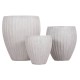 ΣΕΤ 3ΤΜΧ ΓΛΑΣΤΡΕΣ ΣΤΡΟΓΓΥΛΕΣ FB94728 FIBERCLAY-ΧΡΩΜΑ CEMENT Φ48x56Υεκ