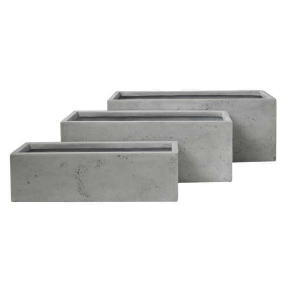 ΣΕΤ 3ΤΜΧ ΓΛΑΣΤΡΕΣ ΟΡΘΟΓΩΝΙΕΣ FB94723 FIBERCLAY ΓΚΡΙ 81x30x30Υεκ.