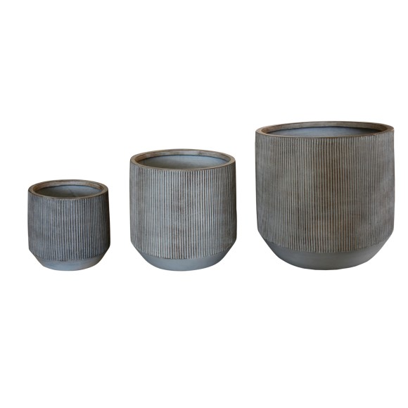 ΣΕΤ 3ΤΜΧ ΓΛΑΣΤΡΕΣ ΣΤΡΟΓΓΥΛΕΣ FB94724 FIBERCLAY-ΧΡΩΜΑ CEMENT Φ55x55Υεκ