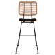 ΣΚΑΜΠΟ ΜΕΤΑΛΛΙΚΟ ΜΕ ΜΑΞΙΛΑΡΙ FB95455 ΜΕ WICKER ΜΠΕΖ 46,5x55x117,5Υ εκ.