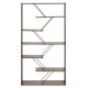 ΒΙΒΛΙΟΘΗΚΗ FB92240.13 OLIVE GREY ΜΕΛΑΜΙΝΗ-ΜΑΥΡΕΣ ΜΕΤΑΛΛΙΚΕΣ ΒΕΡΓΕΣ 84x24x157Yεκ.