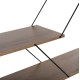 ΒΙΒΛΙΟΘΗΚΗ FB92240.13 OLIVE GREY ΜΕΛΑΜΙΝΗ-ΜΑΥΡΕΣ ΜΕΤΑΛΛΙΚΕΣ ΒΕΡΓΕΣ 84x24x157Yεκ.
