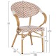 ΠΟΛΥΘΡΟΝΑ BAMBOO LOOK FB95861.03 ΚΑΦΕ-ΛΕΥΚΟ 58.5x58x82Υεκ.