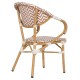 ΠΟΛΥΘΡΟΝΑ BAMBOO LOOK FB95861.03 ΚΑΦΕ-ΛΕΥΚΟ 58.5x58x82Υεκ.