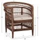 ΠΟΛΥΘΡΟΝΑ FB99635.01 ΞΥΛΟ ΜΑΟΝΙ ΜΕ RATTAN ΚΑΦΕ-ΛΕΥΚΟ ΜΑΞΙΛΑΡΙ 80x70x86Υεκ.