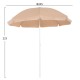 ΟΜΠΡΕΛΑ ΘΑΛΑΣΣΗΣ ME 8 FIBERGLASS ΑΚΤΙΝΕΣ 2.20μ FB96015.04 MOKA