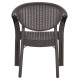 ΠΟΛΥΘΡΟΝΑ ΠΟΛΥΠΡΟΠΥΛΕΝΙΟΥ FB96158.06 BAMBOO LOOK-ΚΑΦΕ 63x59x81Υεκ.