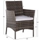 ΣΕΤ ΣΑΛΟΝΙ 4ΤΜΧ FB96089.02 ΣΥΝΘ.RATTAN ΓΚΡΙ-ΜΠΕΖ ΜΑΞΙΛΑΡΙΑ