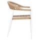 ΠΟΛΥΘΡΟΝΑ ΑΛΟΥΜΙΝΙΟΥ ΛΕΥΚΗ PΕ RATTAN ΜΠΕΖ FB95854.01 56x55,5x78Υεκ.