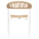 ΠΟΛΥΘΡΟΝΑ ΑΛΟΥΜΙΝΙΟΥ ΛΕΥΚΗ PΕ RATTAN ΜΠΕΖ FB95854.01 56x55,5x78Υεκ.