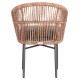 ΠΟΛΥΘΡΟΝΑ ΑΛΟΥΜΙΝΙΟΥ FB96265.01 ΣΚΟΥΡΟ ΓΚΡΙ- P.E.RATTAN ΣΕ ΦΥΣΙΚΟ 58x61x75Υεκ.