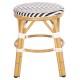 ΣΚΑΜΠΟ ΑΛΟΥΜΙΝΙΟΥ FB96285.03 BAMBOO LOOK-TEXTILENE ΛΕΥΚΟ-ΜΑΥΡΟ Φ36x46Υεκ.