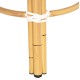 ΣΚΑΜΠΟ ΑΛΟΥΜΙΝΙΟΥ FB96285.05 BAMBOO LOOK-TEXTILENE ΛΕΥΚΟ-ΜΠΛΕ Φ36x46Υεκ.