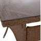 ΤΡΑΠΕΖΙ ΜΕΤΑΛΛΙΚΟ RATTAN ΜΠΕΖ ΚΑΦΕ FB95507.02 150x90x75 εκ.