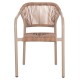 ΠΟΛΥΘΡΟΝΑ ΑΛΟΥΜΙΝΙΟΥ FB96266.02 MOKA ΣΚΕΛΕΤΟΣ-P.E.RATTAN ΦΥΣΙΚΟ 58x56x79Υεκ