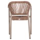 ΠΟΛΥΘΡΟΝΑ ΑΛΟΥΜΙΝΙΟΥ FB96266.02 MOKA ΣΚΕΛΕΤΟΣ-P.E.RATTAN ΦΥΣΙΚΟ 58x56x79Υεκ