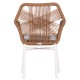 ΠΟΛΥΘΡΟΝΑ FB96048.11 ΑΛΟΥΜΙΝΙΟ ΛΕΥΚΟ-P.E. RATTAN ΜΠΕΖ 59x63x81Υεκ