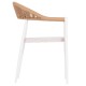 ΠΟΛΥΘΡΟΝΑ FB96284.01 ΑΛΟΥΜΙΝΙΟ & TEXTILENE ΛΕΥΚΟ--P.E.TWISTED RATTAN 55x56x79Υεκ
