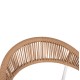 ΠΟΛΥΘΡΟΝΑ FB96284.01 ΑΛΟΥΜΙΝΙΟ & TEXTILENE ΛΕΥΚΟ--P.E.TWISTED RATTAN 55x56x79Υεκ