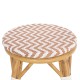 ΣΚΑΜΠΟ ΑΛΟΥΜΙΝΙΟΥ ΜΕΣ.ΥΨΟΥΣ FB96286.04 BAMBOO LOOK ΦΥΣΙΚΟ & TEXTILENE 43x43x65Υεκ
