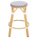 ΣΚΑΜΠΟ ΑΛΟΥΜΙΝΙΟΥ ΜΕΣ.ΥΨΟΥΣ FB96286.05 BAMBOO LOOK & TEXTILENE ΜΠΛΕ 43x43x65Υεκ