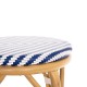 ΣΚΑΜΠΟ ΑΛΟΥΜΙΝΙΟΥ ΜΕΣ.ΥΨΟΥΣ FB96286.05 BAMBOO LOOK & TEXTILENE ΜΠΛΕ 43x43x65Υεκ