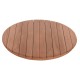 ΕΠΙΦΑΝΕΙΑ ΤΡΑΠΕΖΙΟΥ ΣΤΡΟΓΓΥΛΗ FB918132 ΞΥΛΟ TEAK--ΦΥΣΙΚΟ Φ60x4(πάχος)εκ.