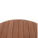 ΕΠΙΦΑΝΕΙΑ ΤΡΑΠΕΖΙΟΥ ΣΤΡΟΓΓΥΛΗ FB918132 ΞΥΛΟ TEAK--ΦΥΣΙΚΟ Φ60x4(πάχος)εκ.