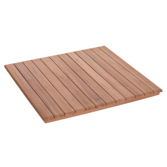 ΕΠΙΦΑΝΕΙΑ ΤΡΑΠΕΖΙΟΥ ΤΕΤΡΑΓΩΝΗ FB918135 ΞΥΛΟ TEAK--ΦΥΣΙΚΟ 60x60x4(πάχος)εκ.