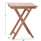 ΤΡΑΠΕΖΙ ΣΚΗΝΟΘΕΤΗ ΤΕΤΡΑΓΩΝΟ FB918121 ΞΥΛΟ TEAK--ΦΥΣΙΚΟ 60x60x75Υεκ.