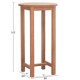 ΤΡΑΠΕΖΙ/ΣΤΑΝΤ ΜΠΑΡ ΣΤΡΟΓΓΥΛΟ FB918114 ΞΥΛΟ TEAK--ΦΥΣΙΚΟ Φ60x105Υεκ.