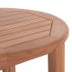 ΤΡΑΠΕΖΙ/ΣΤΑΝΤ ΜΠΑΡ ΣΤΡΟΓΓΥΛΟ FB918114 ΞΥΛΟ TEAK--ΦΥΣΙΚΟ Φ60x105Υεκ.