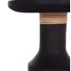 ΒΟΗΘΗΤΙΚΟ ΤΡΑΠΕΖΙ FB918169.01 FIBER CEMENT ΜΑΥΡΟ-ΦΥΣΙΚΟ RATTAN--Φ40x61Υεκ.