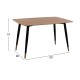 ΣΕΤ ΤΡΑΠΕΖΑΡΙΑΣ 5ΤΜΧ FB921201 MDF TOP-ΒΕΛΟΥΔΟ ΣΑΠΙΟ ΜΗΛΟ & ΜΕΤΑΛΛΟ ΜΑΥΡΟ