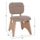 ΚΑΡΕΚΛΑ ΤΡΑΠΕΖΑΡΙΑΣ FB918248.01 ΚΑΦΕ ΥΦΑΣΜΑ-PLYWOOD ΧΡΩΜΑ ΔΡΥΟΣ 53x56x78Υεκ. - 2τμχ