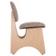 ΚΑΡΕΚΛΑ ΤΡΑΠΕΖΑΡΙΑΣ FB918248.01 ΚΑΦΕ ΥΦΑΣΜΑ-PLYWOOD ΧΡΩΜΑ ΔΡΥΟΣ 53x56x78Υεκ. - 2τμχ