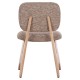 ΚΑΡΕΚΛΑ ΤΡΑΠΕΖΑΡΙΑΣ FB918248.01 ΚΑΦΕ ΥΦΑΣΜΑ-PLYWOOD ΧΡΩΜΑ ΔΡΥΟΣ 53x56x78Υεκ. - 2τμχ