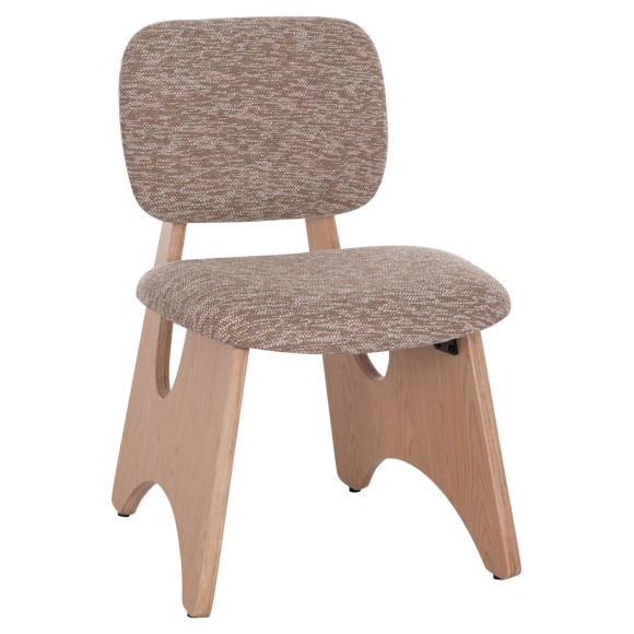 ΚΑΡΕΚΛΑ ΤΡΑΠΕΖΑΡΙΑΣ FB918248.01 ΚΑΦΕ ΥΦΑΣΜΑ-PLYWOOD ΧΡΩΜΑ ΔΡΥΟΣ 53x56x78Υεκ. - 2τμχ