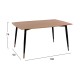 ΣΕΤ ΤΡΑΠΕΖΑΡΙΑΣ 5ΤΜΧ FB911198.02 MDF TOP-ΒΕΛΟΥΔΟ ΣΑΠΙΟ ΜΗΛΟ & ΜΕΤΑΛΛΟ ΜΑΥΡΟ