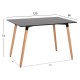 ΤΡΑΠΕΖΙ FB98581.02 ΜΑΥΡΟ MDF-ΠΟΔΙΑ ΟΞΙΑ ΣΕ ΦΥΣΙΚΟ ΧΡΩΜΑ- 120Χ60X74Υεκ.