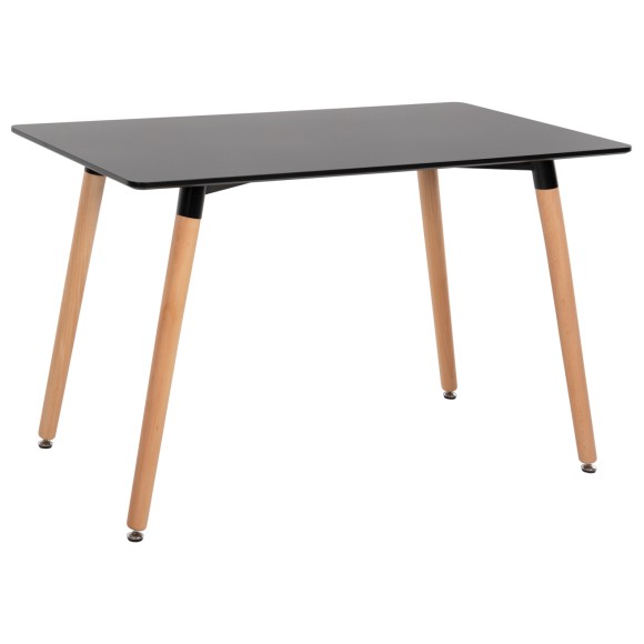 ΤΡΑΠΕΖΙ FB98581.02 ΜΑΥΡΟ MDF-ΠΟΔΙΑ ΟΞΙΑ ΣΕ ΦΥΣΙΚΟ ΧΡΩΜΑ- 120Χ60X74Υεκ.