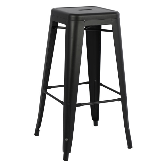 ΣΚΑΜΠΟ ΜΠΑΡ ΜΕΤΑΛΛΙΚΟ FB98642.42 ΣΕ ΜΑΥΡΟ ΜΑΤ 43x43x78Υεκ.