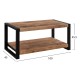 ΤΡΑΠΕΖΙ ΣΑΛΟΝΙΟΥ FB98486.11 ΑΠΟ ΜΑΣΙΦ ΞΥΛΟ MANGO 100x45x45,5Υ εκ.
