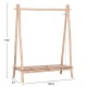 ΕΠΙΠΛΟ ΕΙΣΟΔΟΥ FB99911 ΚΛΑΔΙΑ ΞΥΛΟΥ TEAK-ΦΥΣΙΚΟ 130,5x53x152Υεκ.