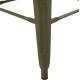 ΣΚΑΜΠΟ ΜΠΑΡ ΜΕΤΑΛΛΙΚΟ FB98642.43 ΣΕ DARK OLIVE 43x43x78Υεκ.