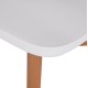 ΣΕΤ ΤΡΑΠΕΖΑΡΙΑΣ 5ΤΜΧ FB921172 MDF TOP ΣΕ ΛΕΥΚΟ-ΣΚΕΛΕΤΟΣ ΣΕ ΦΥΣΙΚΟ ΞΥΛΟΥ