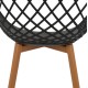 ΣΕΤ ΤΡΑΠΕΖΑΡΙΑΣ 5ΤΜΧ FB921174 MDF TOP & ΠΟΛΥΠΡΟΠΥΛΕΝΙΟ ΣΕ ΜΑΥΡΟ